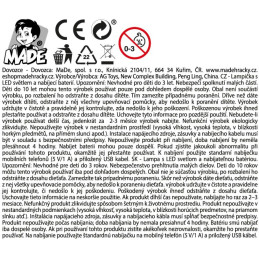 Lampička kapybara se stojánkem, na baterie