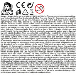 Elektronická hra, na baterie, 13,5 x 7,5 cm