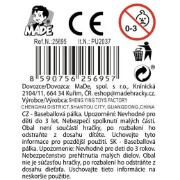 Baseballová pálka, 39 cm