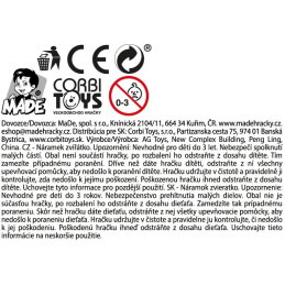 Náramek netopýr barevný na kartě, 25 cm