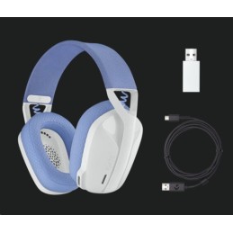 Bezdrátová herní náhlavní souprava Logitech G435 LIGHTSPEED – BÍLÁ