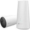 EZVIZ Kit HB3 / Basisstation + 1x IP-Kamera / Bullet / WLAN / 3 MP / Schutzart IP65 / 2,8-mm-Objektiv / H.265 / IR-Beleuchtung b
