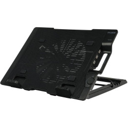 POŠKOZENÝ OBAL - Zalman chladič notebooku ZM-NS2000 / pro notebooky do 17" / naklápěcí / USB Hub / USB / černý