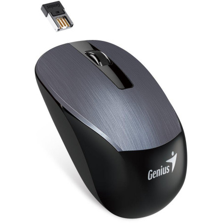 POŠKOZENÝ OBAL - GENIUS NX-7015/ 1600 dpi/ Blue-Eye senzor/ bezdrátová/ kovově šedá