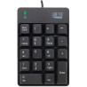 Adesso AKB-601UB/ drátová numerická klávesnice/ odolná proti polití tekutinou/ USB/ černá