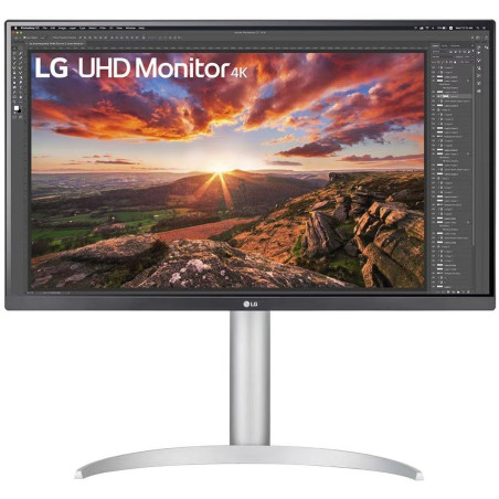 LG monitor 27UP85NP IPS 4K / 3840x2160 / 5ms / 1200:1 / 400cd / 2xHDMI / DP / USB-C/ repro / bílý