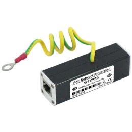 XtendLan Přepěťová ochrana UTP vedení s PoE, 100Mbit, zapojení End-span, 2x RJ-45