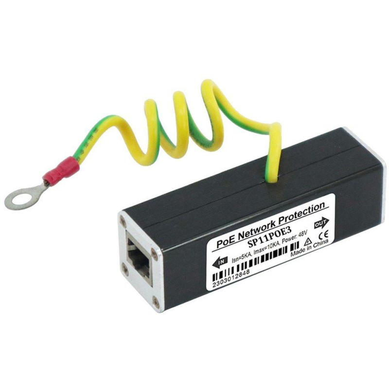 XtendLan Přepěťová ochrana UTP vedení s PoE, 100Mbit, zapojení End-span, 2x RJ-45
