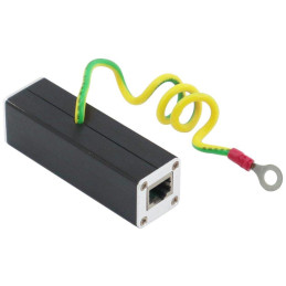 XtendLan Přepěťová ochrana UTP vedení s PoE, 100Mbit, zapojení End-span, 2x RJ-45