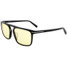 GUNNAR Büro-/Gaming-Brille BARTON ONYX bernsteinfarbene Gläser BLF 65 GUNNAR Fokus