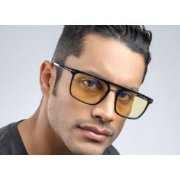 GUNNAR kancelářske/herní brýle  BARTON ONYX jantarová skla BLF 65 GUNNAR focus