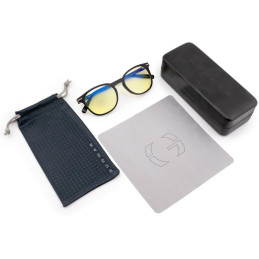 GUNNAR kancelářske/herní brýle  DAVIS ONYX jantarová skla BLF 65 GUNNAR focus