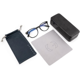 GUNNAR kancelářske/herní brýle  DAVIS ONYX čirá skla BLF 35 GUNNAR focus