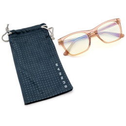 GUNNAR kancelářske/herní dioptrické brýle  TINDRA READER ROSE LATTE * čirá skla * BLF 35 * dioptrie +1