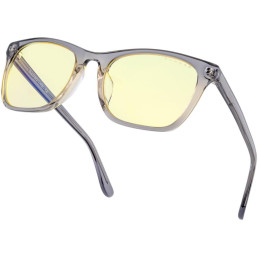 GUNNAR kancelářske/herní dioptrické brýle  TINDRA READER SMOKY QUARTZ * jantarová skla * BLF 65 * dioptrie +1