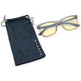 GUNNAR kancelářske/herní dioptrické brýle  TINDRA READER SMOKY QUARTZ jantarováskla * BLF 65 * dioptrie +2.5