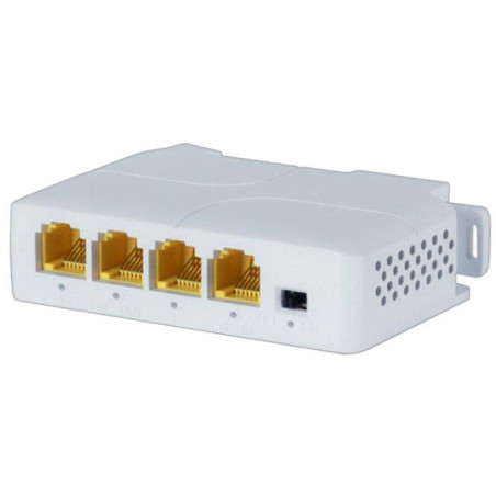 XtendLan PoE/LAN extender, 1x PoE-in 90W 802.3bt, 3x PoE-out 60W 802.3af/at, Gigabit