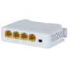 XtendLan PoE/LAN extender, 1x PoE-in 90W 802.3bt, 3x PoE-out 60W 802.3af/at, Gigabit