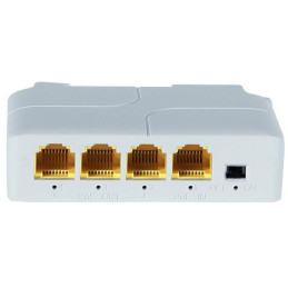 XtendLan PoE/LAN extender, 1x PoE-in 90W 802.3bt, 3x PoE-out 60W 802.3af/at, Gigabit