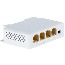 XtendLan PoE/LAN extender, 1x PoE-in 90W 802.3bt, 3x PoE-out 60W 802.3af/at, Gigabit