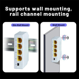 XtendLan PoE/LAN extender, 1x PoE-in 90W 802.3bt, 3x PoE-out 60W 802.3af/at, Gigabit