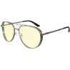 Okulary biurowe/do gier GUNNAR FALLOUT BROTHERHOOD OF STEEL /GUNMETAL/* soczewki bursztynowe przyciemniane * BLF 65/90 * NEUTRAL