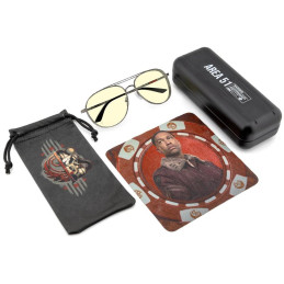 GUNNAR kancelářske/herní brýle FALLOUT  BROTHERHOOD OF STEEL /GUNMETAL/* jantárová skla ztmavující * BLF 65/90 * NEUTRAL