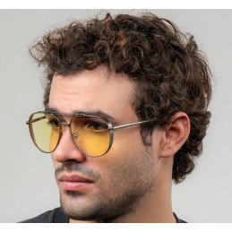 GUNNAR kancelářske/herní brýle FALLOUT  BROTHERHOOD OF STEEL /GUNMETAL/* jantárová skla ztmavující * BLF 65/90 * NEUTRAL