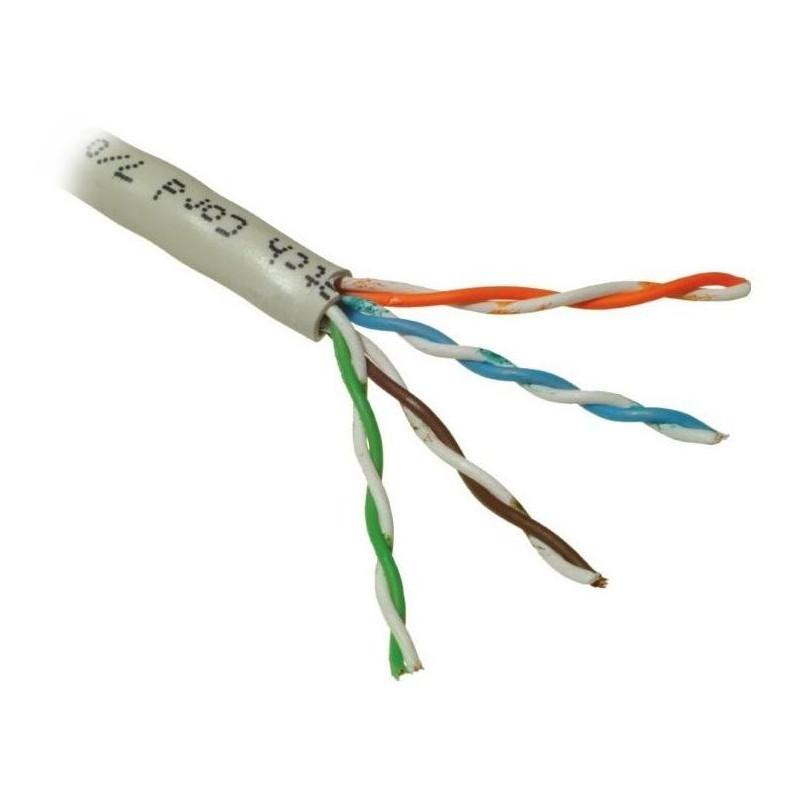 PLANET kabel UTP, lanko, 4pár, Cat 5e, Planet Elite, 2404N23, Dca, balení 305m, šedý