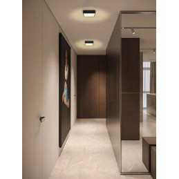 OPRAVENÉ - IMMAX NEO CANTO SLIM Smart stropní svítidlo 28x28cm 22W 1610lm černé Zigbee 3.0, TUYA