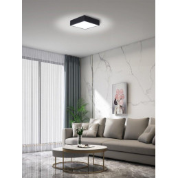 OPRAVENÉ - IMMAX NEO CANTO SLIM Smart stropní svítidlo 28x28cm 22W 1610lm černé Zigbee 3.0, TUYA