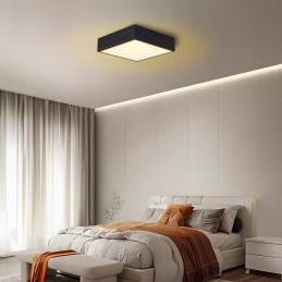 OPRAVENÉ - IMMAX NEO CANTO SLIM Smart stropní svítidlo 28x28cm 22W 1610lm černé Zigbee 3.0, TUYA