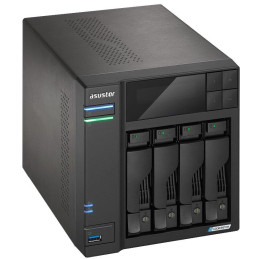 Asustor NAS AS6704T v2 / 4x 2,5"/3,5" SATA III/ Celeron N5105 2.0 GHz/ 4GB/ 2x 5GbE/ 4x M.2/ 2x USB 3.2/ HDMI