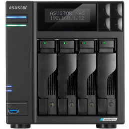 Asustor NAS AS6704T v2 / 4x 2,5"/3,5" SATA III/ Celeron N5105 2.0 GHz/ 4GB/ 2x 5GbE/ 4x M.2/ 2x USB 3.2/ HDMI