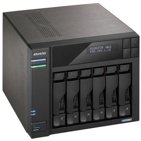 Asustor NAS AS6706T v2 / 6x 2,5"/3,5" SATA III/ Celeron N5105 2.0 GHz/ 8GB/ 2x 5GbE/ 4x M.2/ 2x USB 3.2/ HDMI