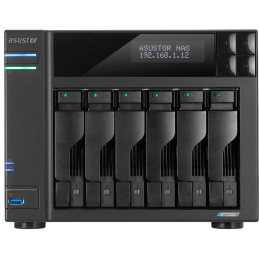 Asustor NAS AS6706T v2 / 6x 2,5"/3,5" SATA III/ Celeron N5105 2.0 GHz/ 8GB/ 2x 5GbE/ 4x M.2/ 2x USB 3.2/ HDMI