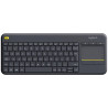 ROZBALENÉ - Logitech klávesnice K400 Plus/ Bezdrátová/ 2.4GHz/ Touchpad/ USB přijímač/ CZ/ Černá