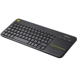 ROZBALENÉ - Logitech klávesnice K400 Plus/ Bezdrátová/ 2.4GHz/ Touchpad/ USB přijímač/ CZ/ Černá
