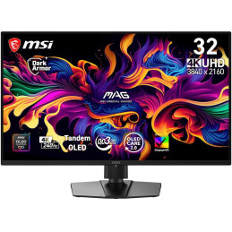 MSI Gaming MAG 321UP QD-OLED X24/ 31,5"/ 3840x2160 / OLED/ 0,03ms/ 240Hz/ 300cd/m2/ 1500000:1/ HDMI/ DP/ VESA/ černý