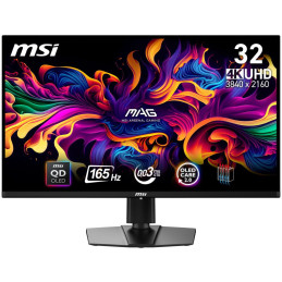 MSI Gaming MAG 321UP QD-OLED/ 31,5"/ 3840x2160 / OLED/ 0,03ms/ 165Hz/ 250cd/m2/ 1500000:1/ HDMI/ DP/ VESA/ černý