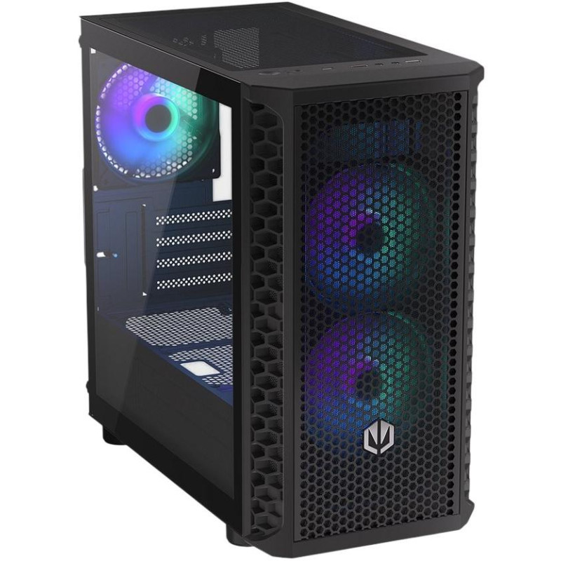 Endorfy skříň Signum M30 ARGB / microATX / 3x120mm ARGB fan / 2xUSB / USB-C / tvrzené sklo / černá