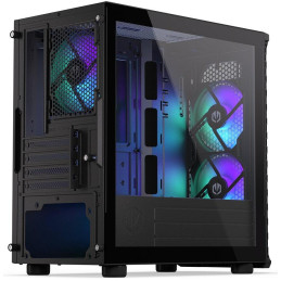 Endorfy skříň Signum M30 ARGB / microATX / 3x120mm ARGB fan / 2xUSB / USB-C / tvrzené sklo / černá