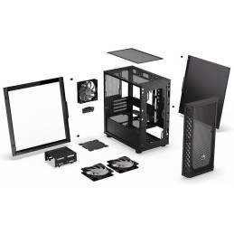 Endorfy skříň Signum M30 ARGB / microATX / 3x120mm ARGB fan / 2xUSB / USB-C / tvrzené sklo / černá