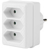 Listwa zasilająca NEDIS/ 3x gniazdo typu C (bez bolca)/ 250 V AC 50/60 Hz/ 2,5 A/ 1700 W/ biała