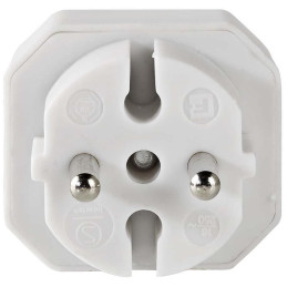 NEDIS síťový rozbočovač/ 2x zásuvka typu C (bez kolíku)/ 250 V AC 50/60 Hz/ 2,5 A/ 1100 W/ bílý