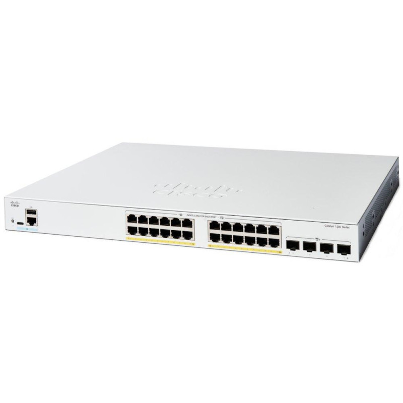 Cisco Catalyst 1200 24-port GE, Full PoE, 4x10G SFP+