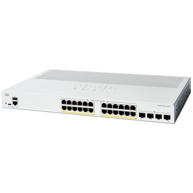 Cisco Catalyst 1200 24-port GE, PoE, 4x1G SFP