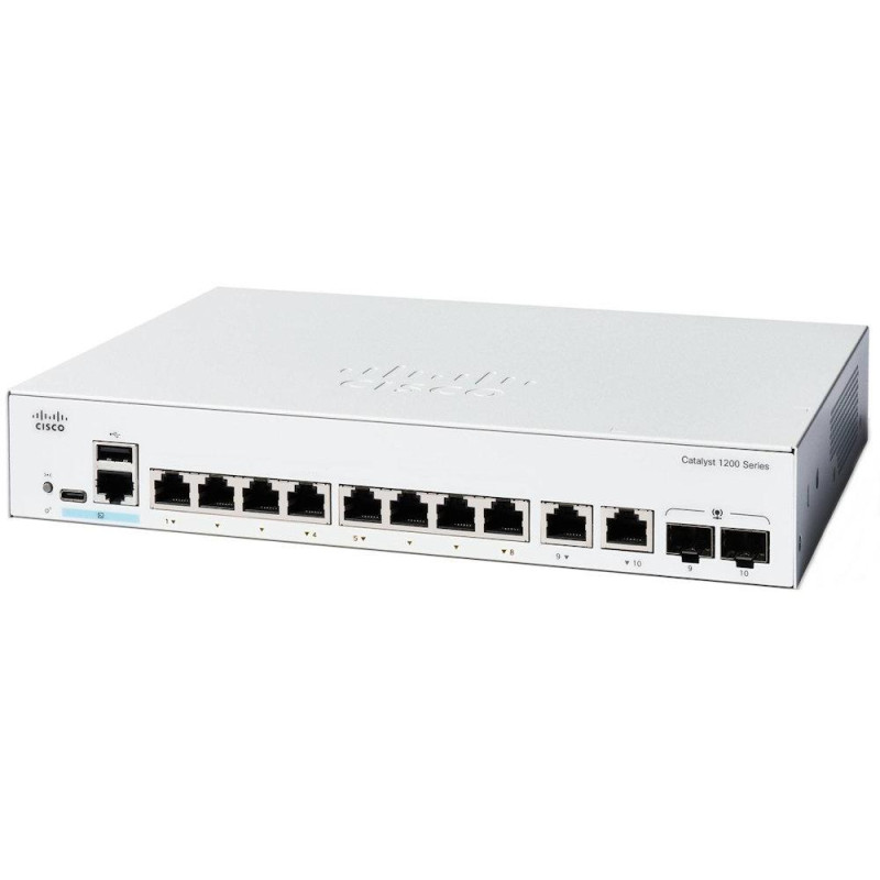 Cisco Catalyst 1200 8-port GE, Ext PS, 2x1G Combo
