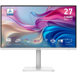 MSI Modern MD272UPHW/ 27"/ 3840x2160 / IPS/ 4ms/ 60Hz/ 400cd/m2/ 1000:1/ HDMI/ DP/ USB/ VESA/ bílý