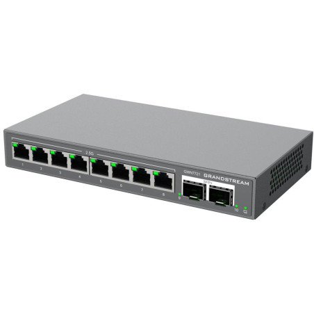 Grandstream GWN7721 L2 Lite managed switch, 8x 2,5GbE RJ45, 2x 10G SFP+